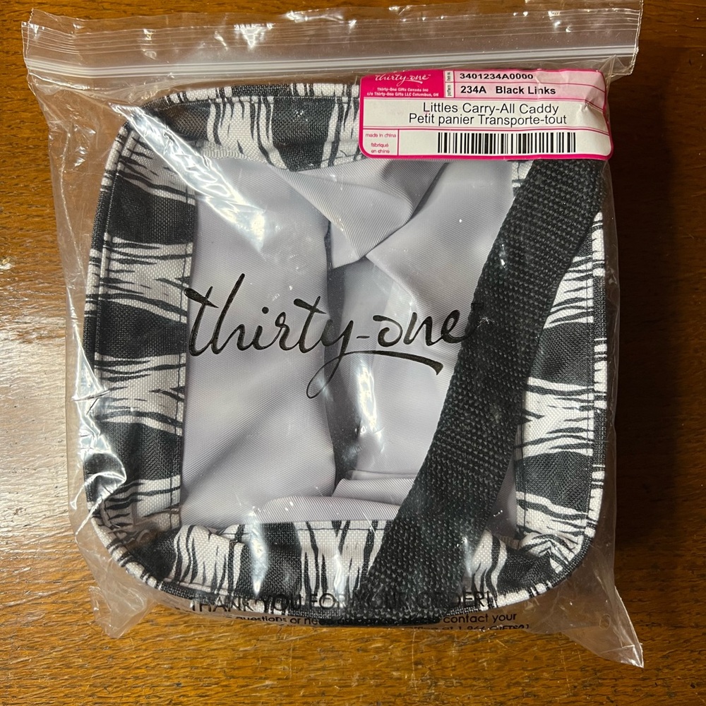 Thirty-one Littles Carry-All Caddy Black Links-New